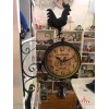 Relógio estação 20cm preto passarinho