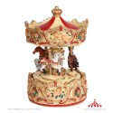 Red carousel with angels - Music Box
