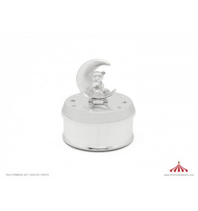 Caixa Música c/ urso e lua