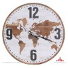 Relógio Dourado Mundo 34cm