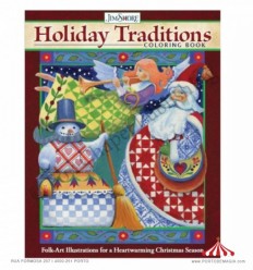 © Livro Jim Shore para colorir Holiday traditions