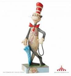 The Cat in the Hat with Umbrella Figurine