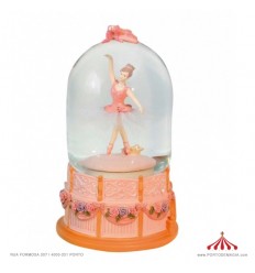 Ballerina in Oval Snow Globe