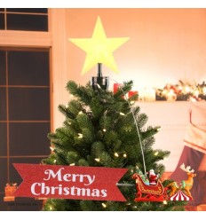 Topo de árvore - Trenó Pai Natal