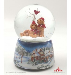 Animals at the Christmas tree