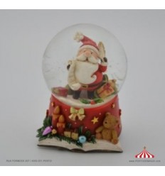 Pai Natal com livro - Bola de neve