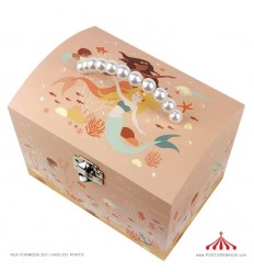Large Mermaid Musical Jewelery Box - Vanity Case