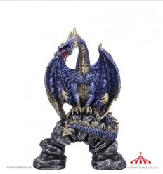 Blue and Gold Dragon figurine