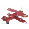 Red Curtiss Biplane Airplane