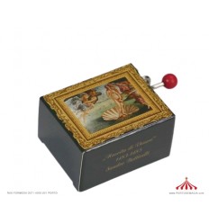 hand crank music box Botticelli La nascita di Venere