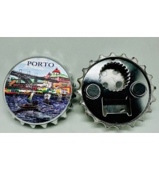 Metal Porto bottle opener magnet