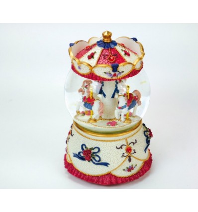 bola de neve com carrossel