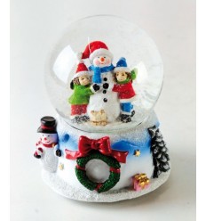 Boneco de Neve com crianças - Bola de Neve
