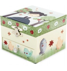 Menina com Maças - Caixa de Música