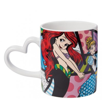 Caneca Princesa Ariel e Tiana da Disney Britto