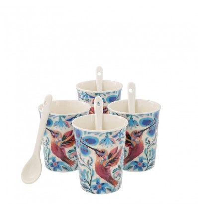 Poinsettias In the Snow Glass