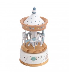 Pink and White Carousel