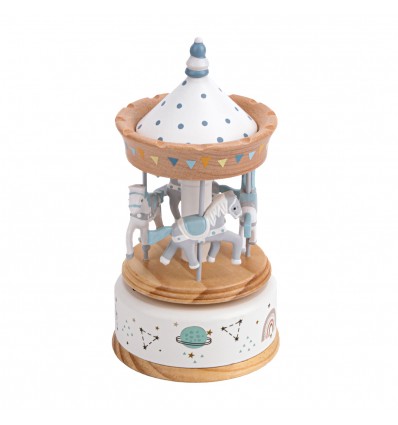 Pink and White Carousel