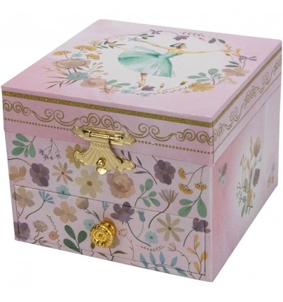 Unicórnio com flores - Caixa de Música