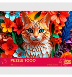 Puzzle "40th anniversary of Trefl" Gato 1000 peças