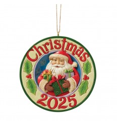 White Woodland Santa Hanging Ornament - Jim Shore ©