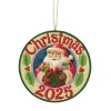 White Woodland Santa Hanging Ornament - Jim Shore ©