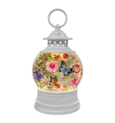 White glitter lantern