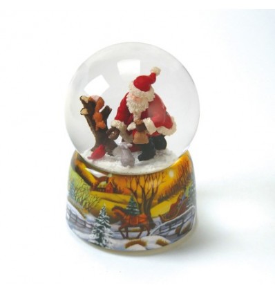 Musical Ball Santa Claus Sleigh and Train