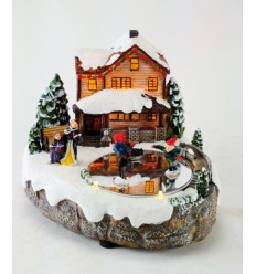 Casa com Patinadores no Gelo