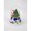 Pai Natal com Prendas e Base Vermelha- Bola de Neve