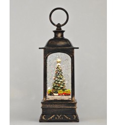 Lanterna com Árvore de Natal e Comboio