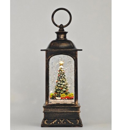 Lanterna Retangular Preta