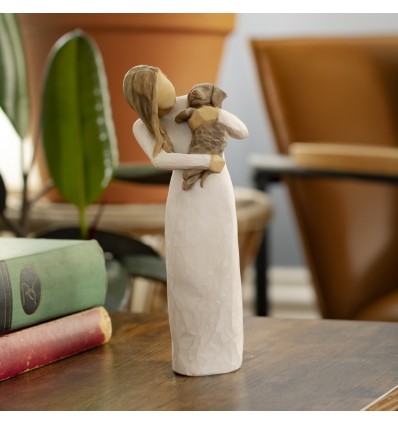 WT Adorable You (dark dog) Figurine