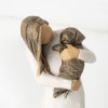 WT Adorable You (dark dog) Figurine