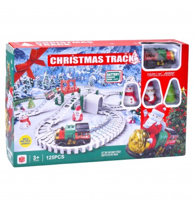 Comboio de Natal 75cm 4 carruagens