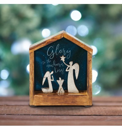 Blessings Of Home and Hearth (Angel with Wreath Figurine)