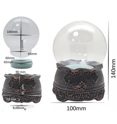 Base Musical "O Tannenbaum" para Bolas de Neve