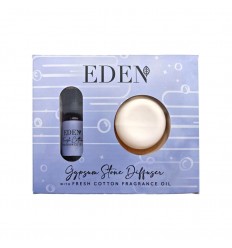 Set Eden - Algodão fresco Pedra de gesso Difusor e óleo de fragrância