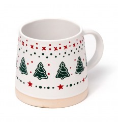 Caneca com árvores de Natal