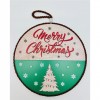Base de Cerâmica com Relevo Merry Christmas 20cm