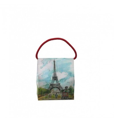 Saco prenda Paris caixa de musica