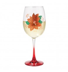 Copo de Vinho Flor de Natal - Lolita ®