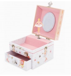 Carrossel Madeira Natural Astros - Caixa de Música