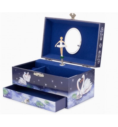 Bailarina e Cisne Azul - Caixa de Musica