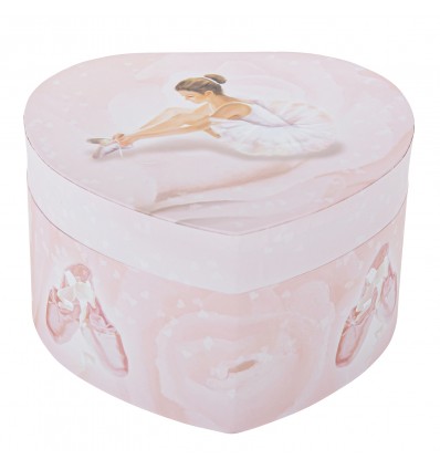 Caixa em forma de coração para joias