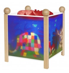 Base Lanterna Quadrada Madeira Natural Elmer ©