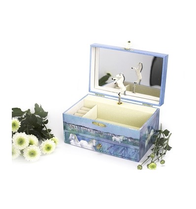 Guarda jóias cavalo branco