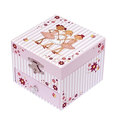 Caixa cubo dancing ballerina