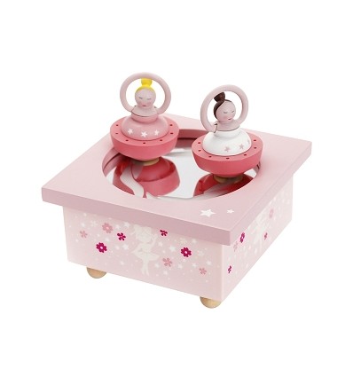 Caixa dançante bailarina rosa