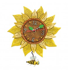 Relógio Girassol com Abelhinha